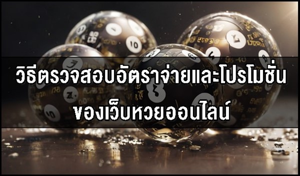 วิธีตรวจสอบอัตราจ่ายและโปรโมชั่นของเว็บหวยออนไลน์